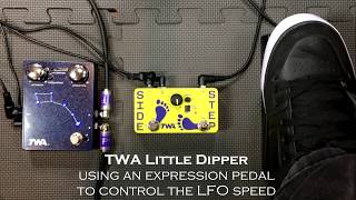 Video thumbnail for TWA Side Step Expression LFO and the TWA Little Dipper by Godlyke Inc.