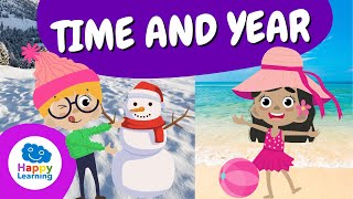 Days of the week and seasons vocabulary I Time and Year vocabulary  | English for kids I
