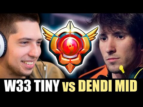 W33 Tiny meet DENDI Templar Assassin GrandMaster - Meeting of Legends