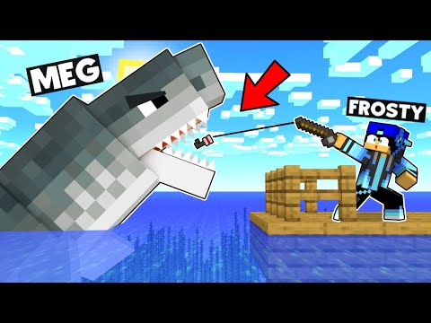 Frostbite Gaming - MINECRAFT BUT GIANT SCARY MEGLADON ATTACKS YOU
