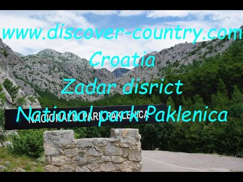 Croatia; District of Zadar; Paklenica National Park; The area of ​​the national park is 96 km²