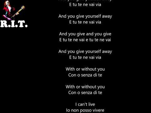 download lagu mp3 mp4 With Or Without You Testo Italiano, download lagu With Or Without You Testo Italiano gratis, unduh video klip With Or Without You Testo Italiano
