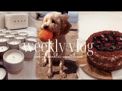 WEEKLY VLOG  cooking / work candles / sweet / lesson