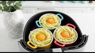 I Put an Egg in a Cabbage Nest… Then Air Fried It! 🤯🥬🍳