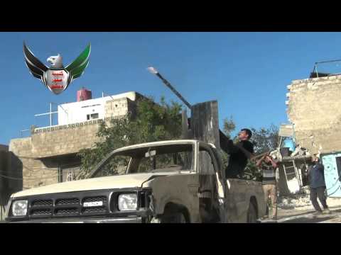 التصدي للطيران الحربي من قبل كتيبة صقور دمشق في مدينة دمشق في محافظة دمشق