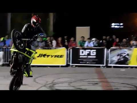 Manorama Auto Expo 2018 - BIKE STUNT SHOW || V12 & DFG STUNT RIDING