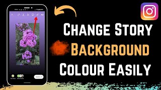 How to Change BACKGROUND COLOR in Instagram Story !