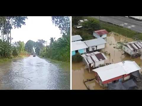 Limón es la provincia más afectada por lluvias en las últimas 24 horas