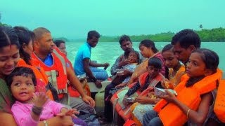 Boat travel to Limestone Caves, Andaman 