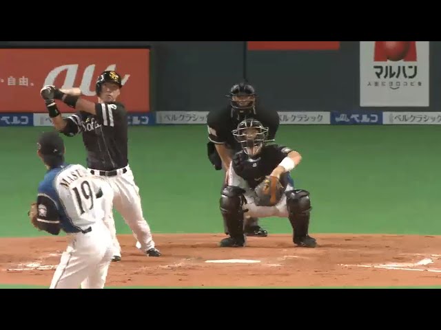 【9回表】負けないホークス 長谷川が土壇場で同点ソロ!! 2015/9/23 F-H