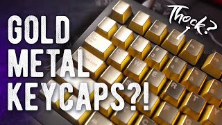 Awekeys METAL Keycaps Satin Gold // Unboxing + Review