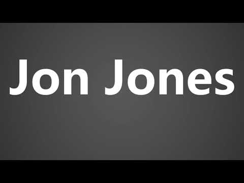 How To Pronounce Jon Jones