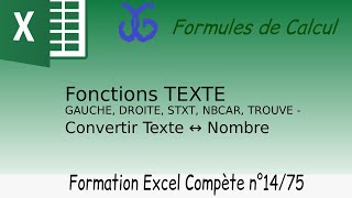 Les fonctions textes dans Excel