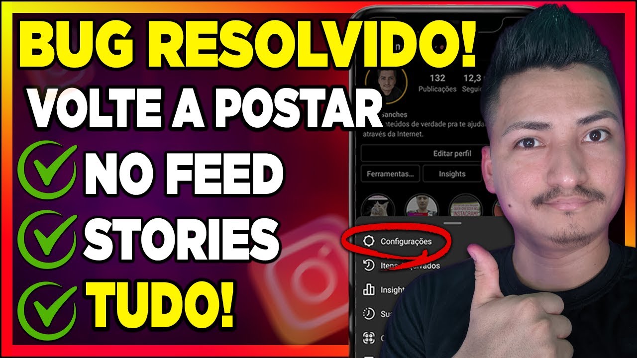 Não consigo postar no instagram - RESOLVIDO! Veja como resolver problema pra postar no feed ou story