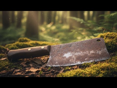 Restoring a MASSIVE Butcher's Cleaver – Insane Transformation