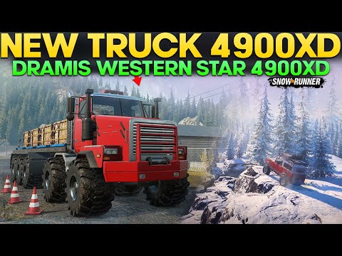 New Truck Dramis Western Star 4900XD in SnowRunner With Unique Add-ons You Should Try