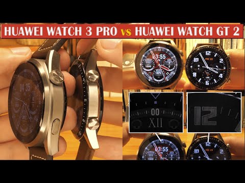 Huawei Watch 3 Pro vs Huawei Watch GT2 - look and microscopic details