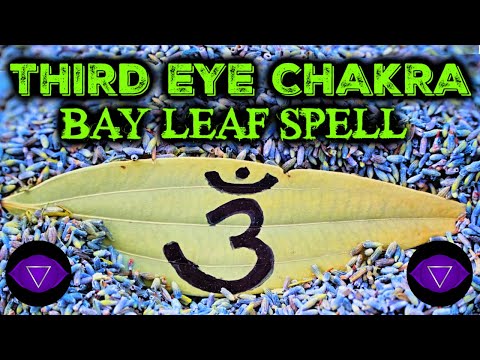 🌿 BAY LEAF SPELL TO OPEN THIRD EYE CHAKRA 🧿 INTUITION, PERCEPTION, VISUALIZATION 🌿