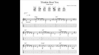 Frank Ocean: Thinkin Bout You with tablature/sheet music for solo fingerstyle guitar