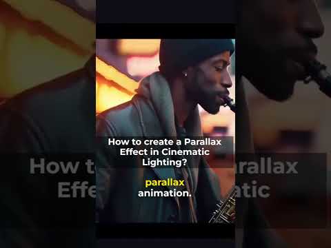 how to create a parallax effect in cinematic lighting
