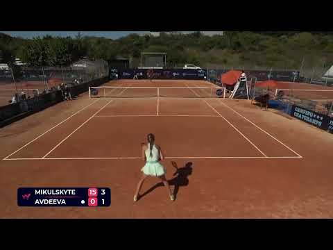 Justina Mikulskyte [1] (LTU) vs Julia Avdeeva [4] (RUS) // 6-7 4-6 // W50 Saint-Palais-sur-Mer / SF