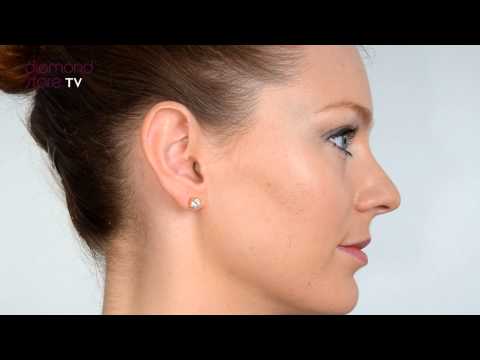 Diamond 1CT 5.1mm 18K Gold Stud Earrings - G-H/SI - FG23-322JUA