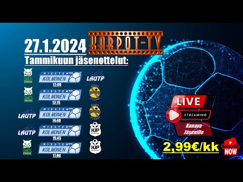 27.1.2024 | Futsal | Miesten Kolmonen | Haminan Liikuntahalli | Otteluohjelma Kuvauksessa.