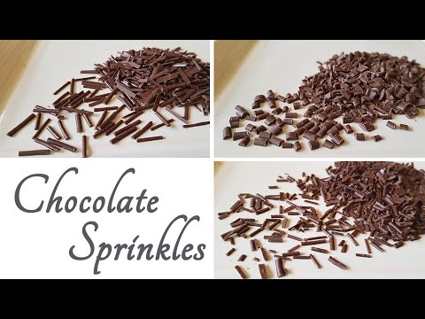 Easy way to make Real Chocolate Sprinkles | DIY Sprinkles