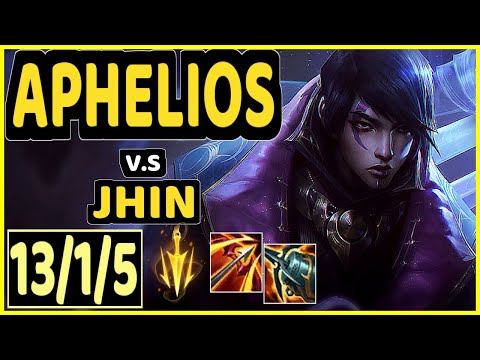 TEDDY (APHELIOS) vs JHIN - QUADRAKILL 13/1/5 KDA BOTTOM ADC GAMEPLAY - KR Ranked GRANDMASTER
