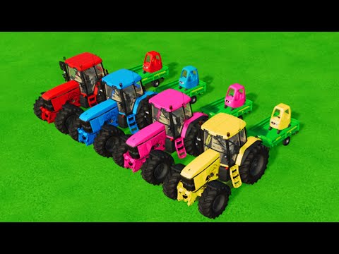 TRANSPORT LAMBORGHINI URUS WITH MINI LUIGI TRACTORS - Farming Simulator 22