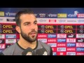 Kostas Lamprou na afloop van Feyenoord - Cambuur