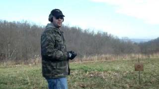 Me Shooting Cobray-Leinad .22lr - .410 Over-Under Derringer.AVI