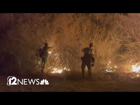 Fire crews battling Hazen Fire near Buckeye