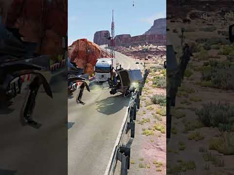 Realistic Highway Car Crashes #158