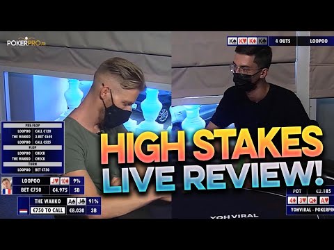 LIVE POKER HIGH STAKES REVIEW || The Wakko's skills & tells revealed?