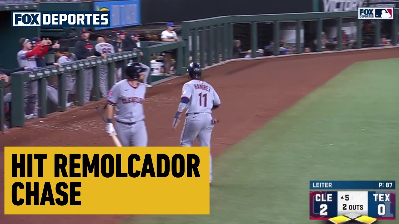 🔥 HIT REMOLCADOR Chase DeLauter | Cleveland Guardians 3-0 Texas Rangers | MLB 2026