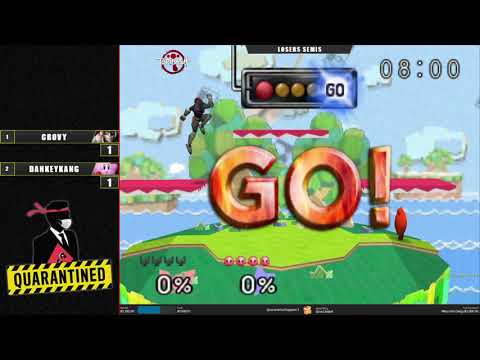 QR3 West Losers Semis - Crovy (Pikachu, Falcon) Vs. DANKEYKANG (Kirby) SSB64 Super Smash Bros