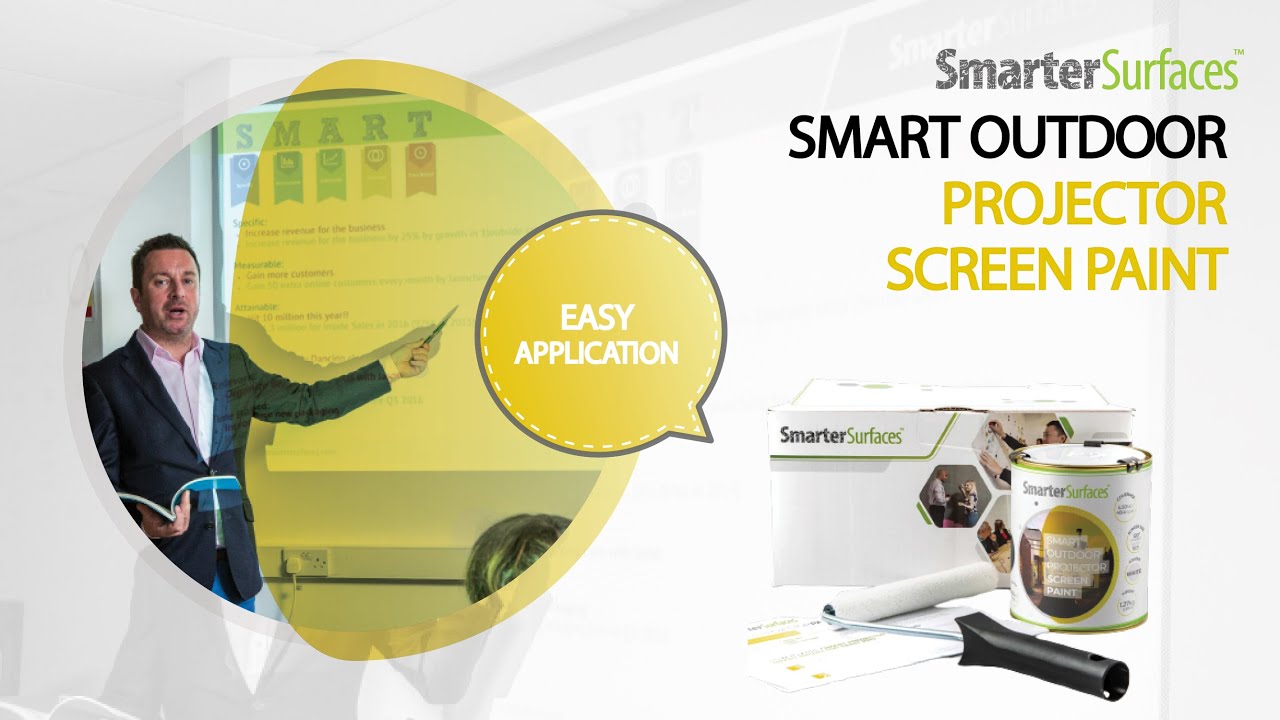 Outdoor Projector Screen Paint Installation Video