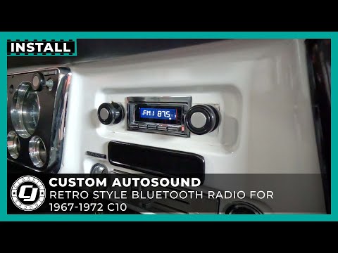 The BEST Radio For A #classictruck?!?! | Custom Autosound Radio Install 67-72 Chevy C10