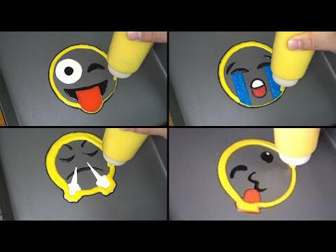 Emoji Pancake Art - Tease-ya, Crying, Angry, heart, Sleeping