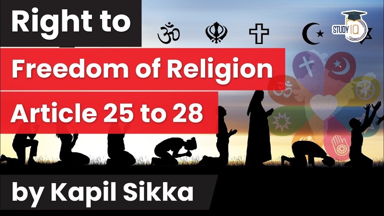 Right to Freedom of Religion - Article 25 to 28 of Indian Constitution - Rajasthan Judicial Services