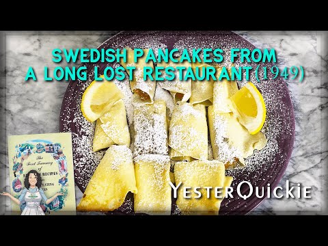 Fancy (and Easy) Breakfast Time in 1949! Swedish Pancakes Anyone?