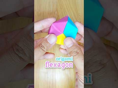 moving flexagon | how to make an easy paper toy #origami #easyorigami