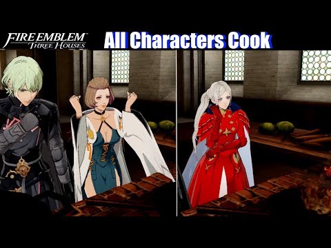 FE3H Cooking Together with All Characters - Fire Emblem Three Houses