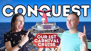 Carnival Conquest Bahamas Cruise Vlog - Day 1 - Embarkation, Room Tour, The Point Steakhouse