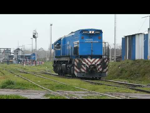 EMD GM GT22 CW A901 maniobrando en playa de Estación Pilar - Linea San Martin 02-09-2021