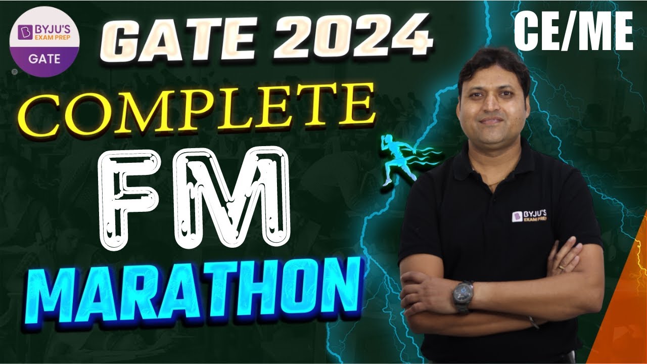 Complete Fluid Mechanics Marathon | GATE 2024 Marathon Class | GATE Civil/Mechanical | BYJU'S GATE