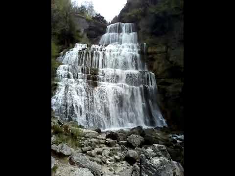 Les cascades du Hérisson : Cascade de l éventail - Menétrux-en-Joux - Jura - France - short