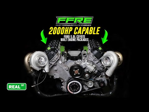 2000HP Capable FFRE Ford 5.0L Coyote Built Engine Packages - Short Blocks & Long Blocks