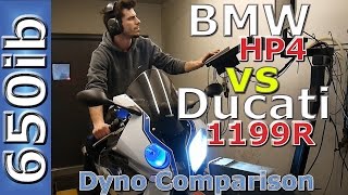 BMW HP4 vs Ducati 1199 Panigale R: Comparison--On the Dyno